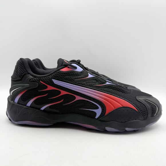 PUMA Mens Inhale Sneakers US 12 EU 46 Black Red Athletic Shoes NIB - Picture 3 of 12